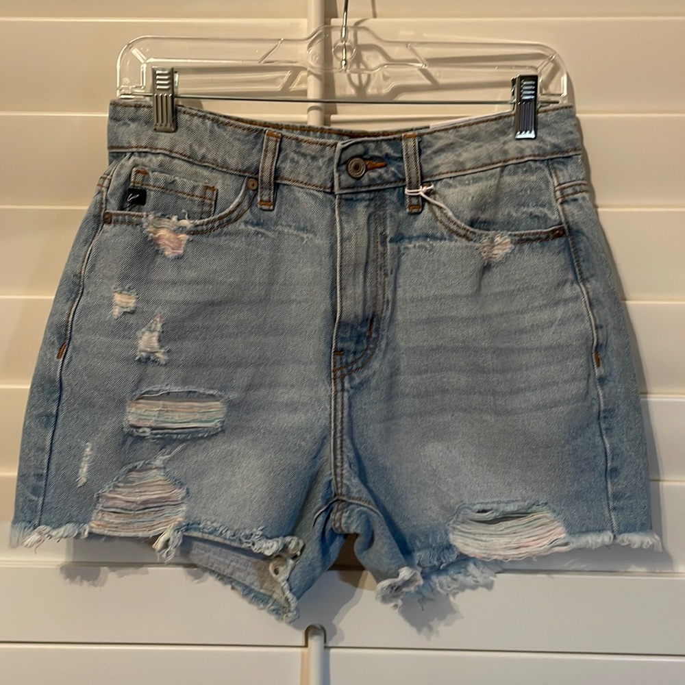 Kansan Distressed High Rise Shorts in Brand New Condition
